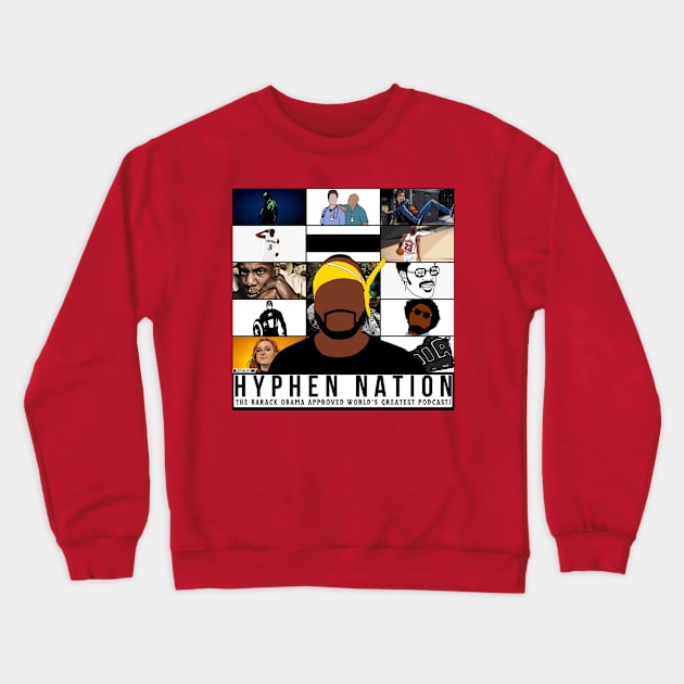 Hyphen Nation Album Cover Crewneck Sweatshirt by Hyphen Universe